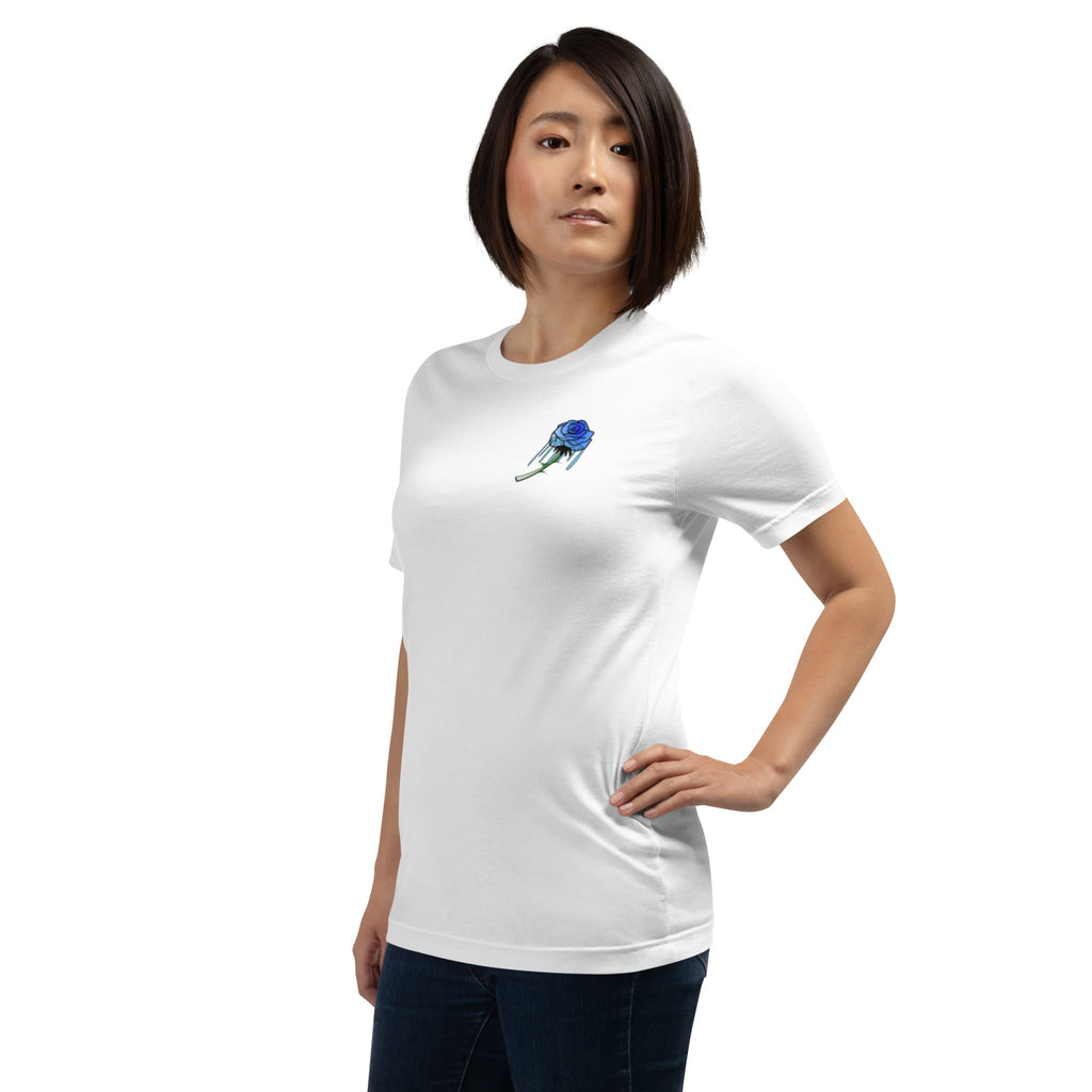 Unisex Rose Art Drip T-shirt - KolorsDesigns