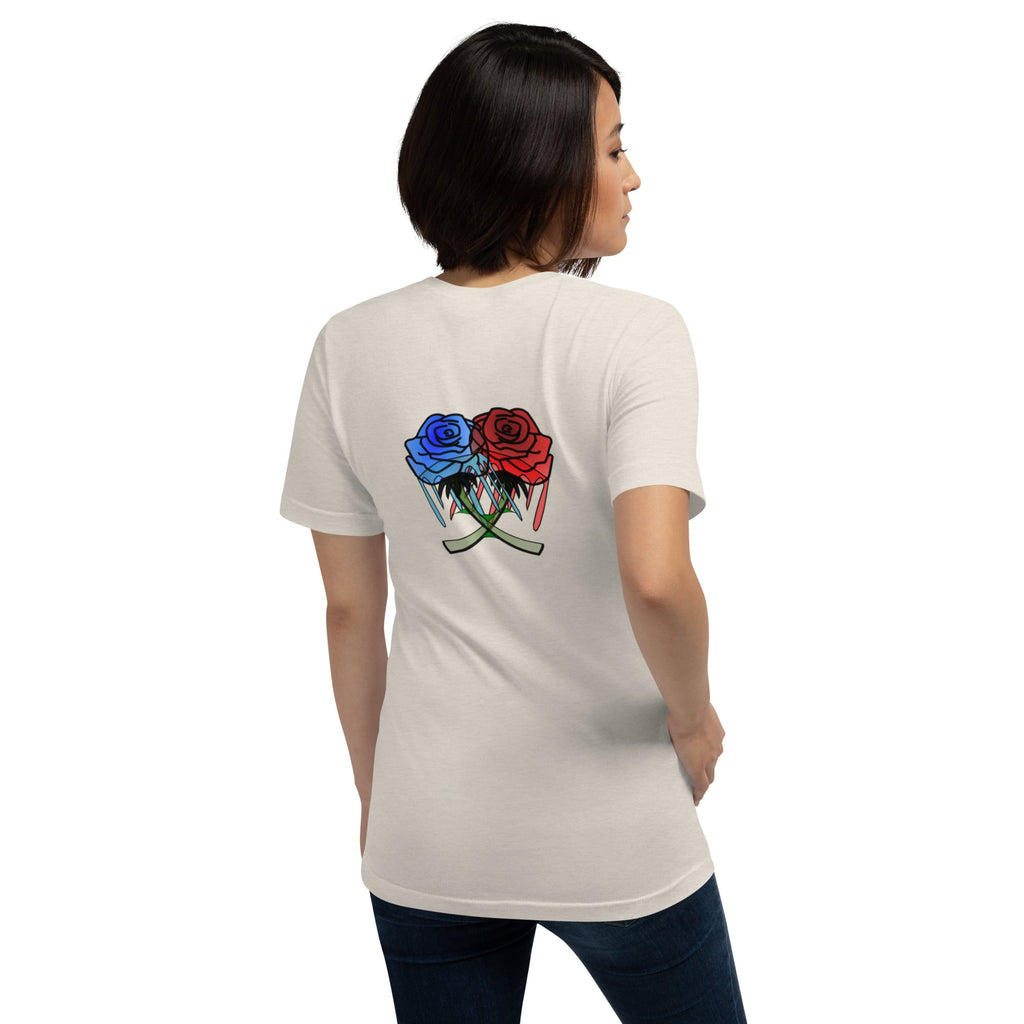 Unisex Rose Art Drip T-shirt - KolorsDesigns