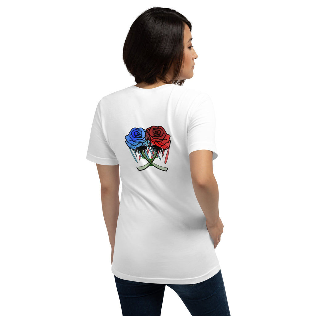 Unisex Rose Art Drip T-shirt - KolorsDesigns