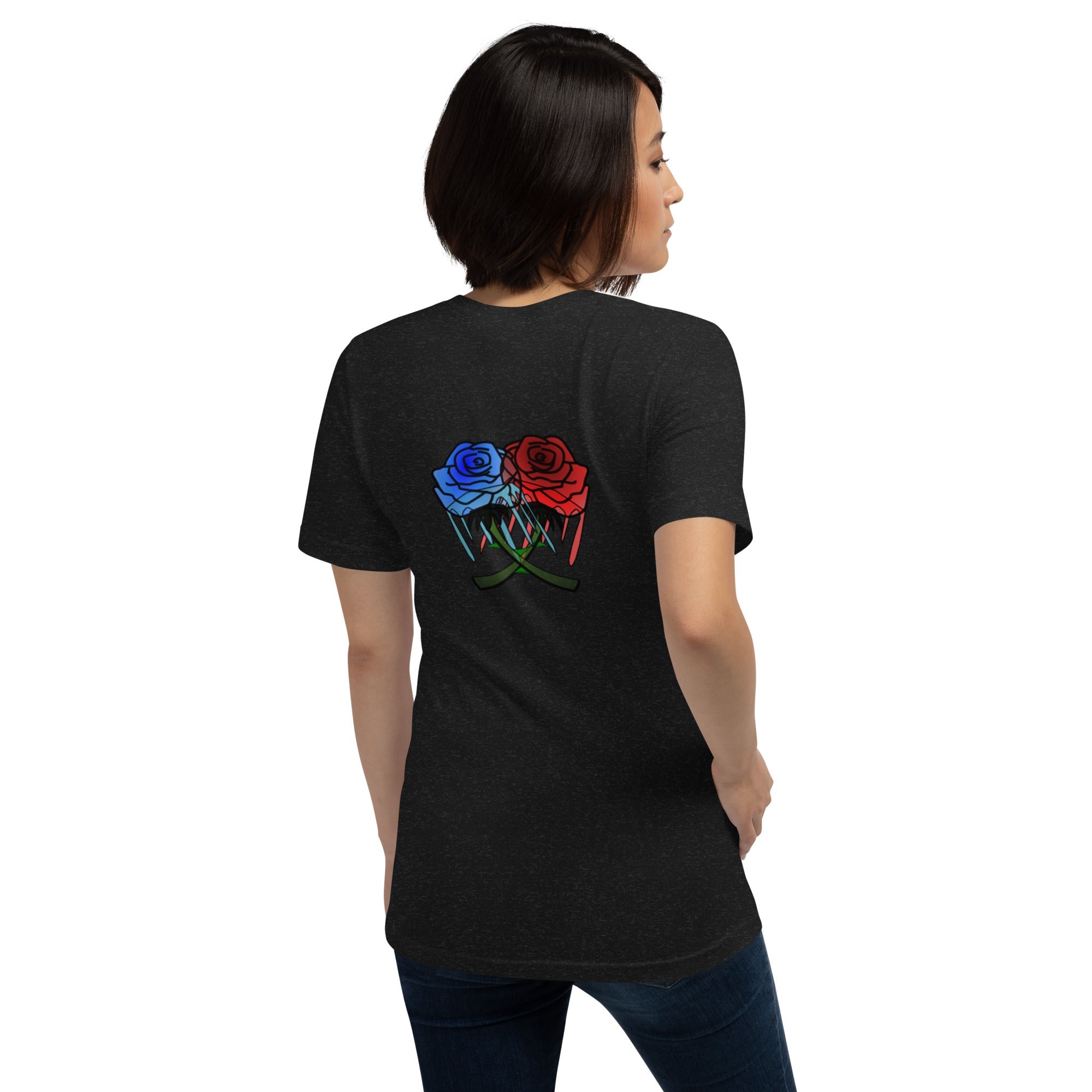 Unisex Rose Art Drip T-shirt - KolorsDesigns