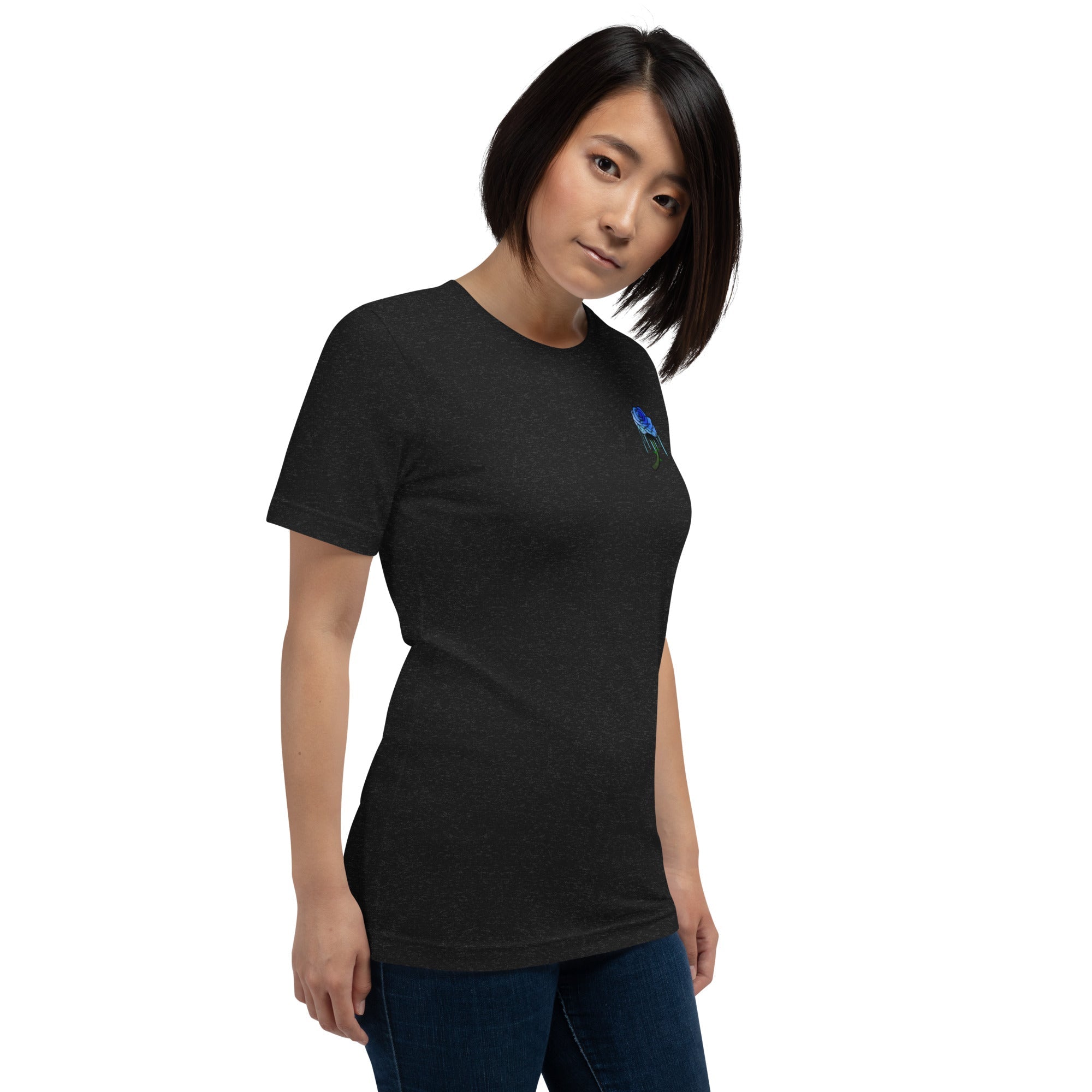Unisex Rose Art Drip T-shirt - KolorsDesigns