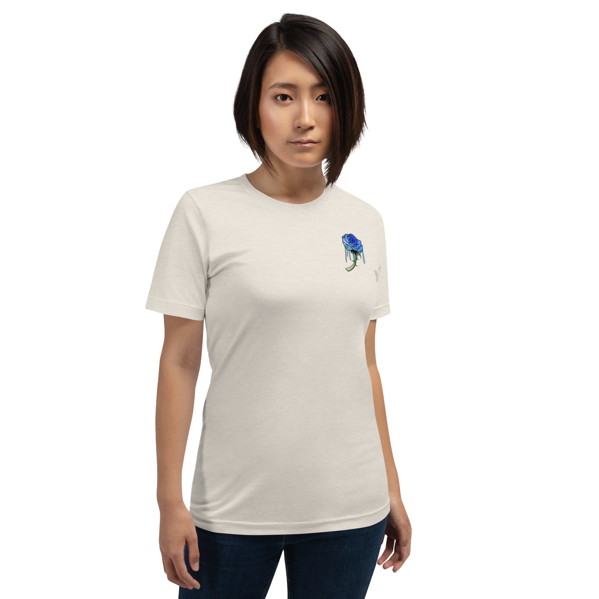 Unisex Rose Art Drip T-shirt - KolorsDesigns