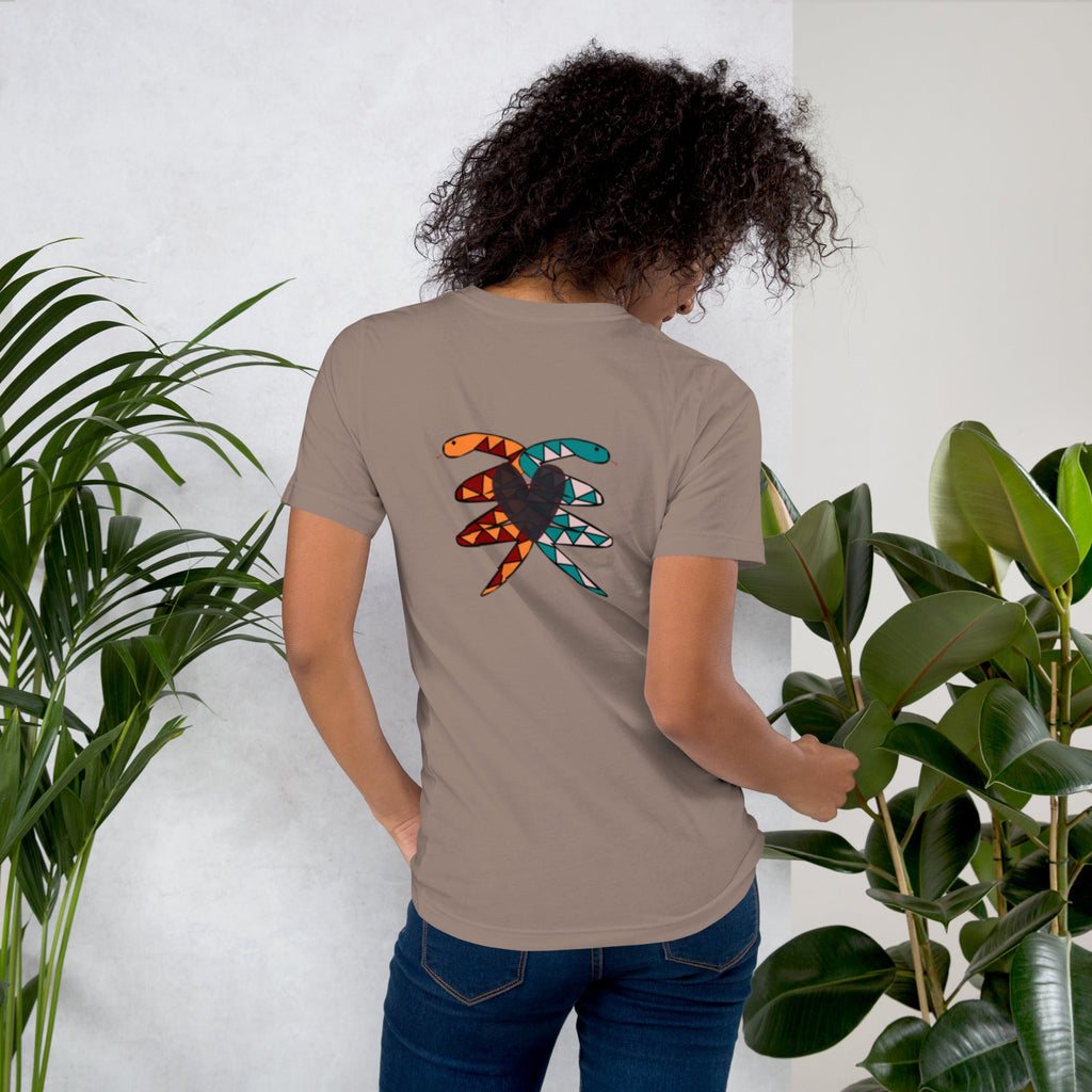 Unisex Snake Heart T-shirt - KolorsDesigns