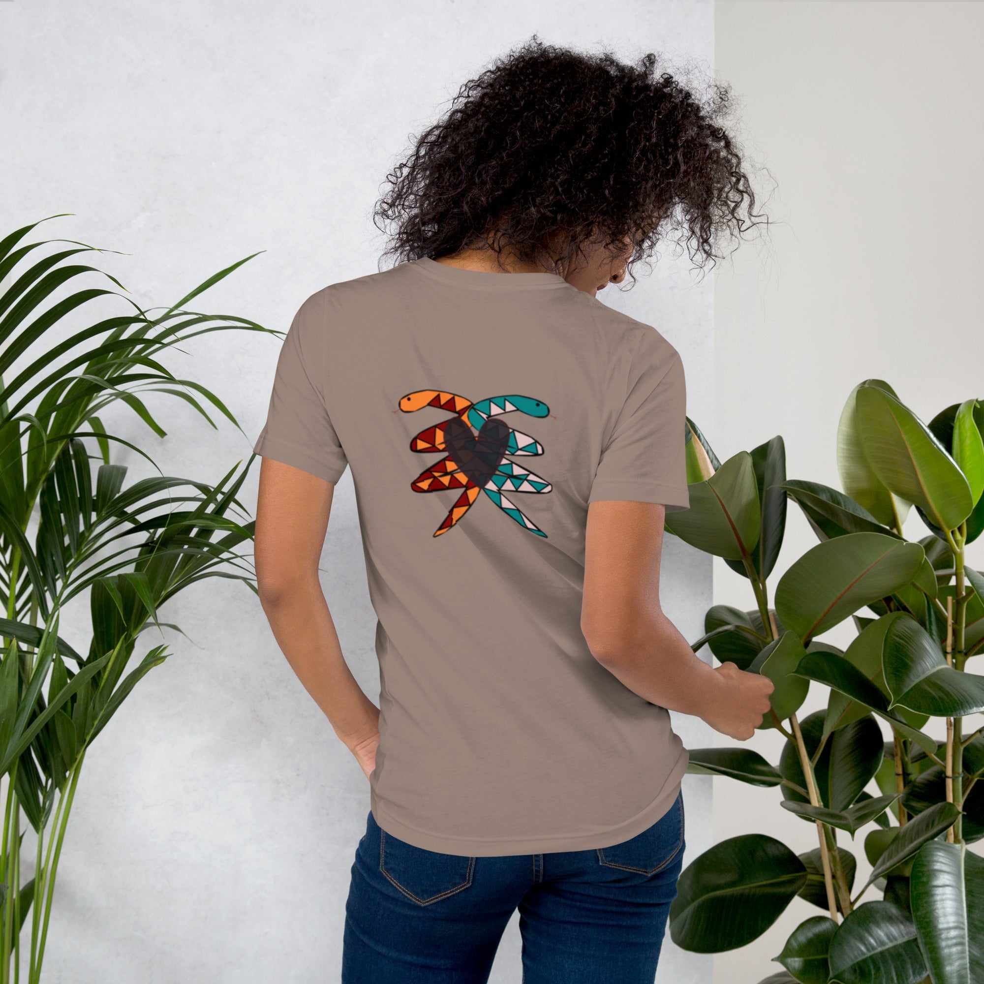 Unisex Snake Heart T-shirt - KolorsDesigns