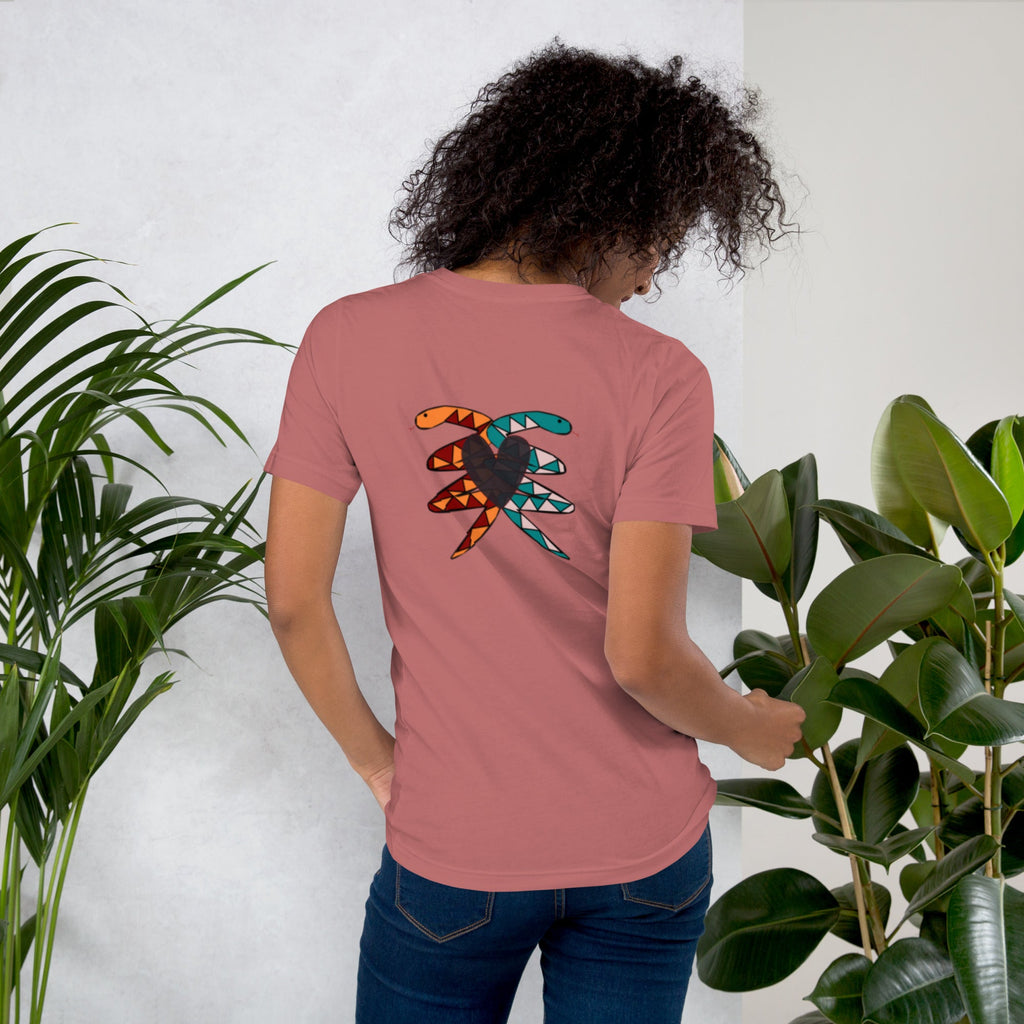 Unisex Snake Heart T-shirt - KolorsDesigns
