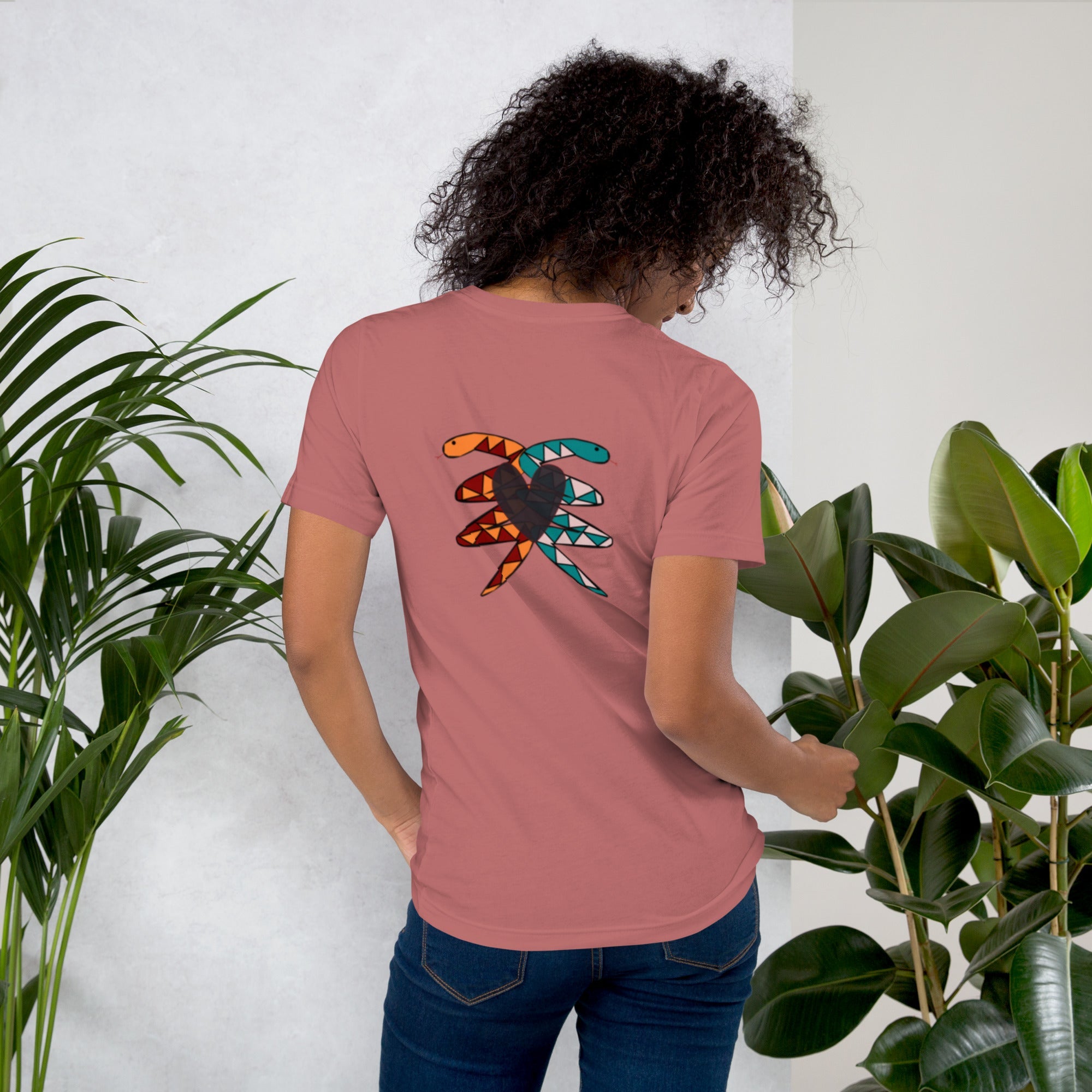 Unisex Snake Heart T-shirt - KolorsDesigns