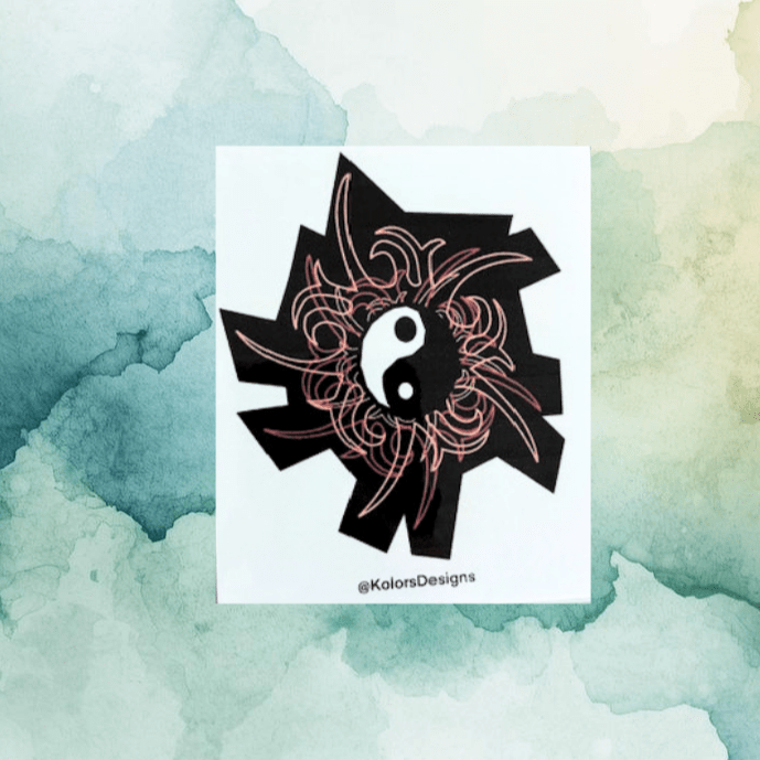 Yin - Yang Small Art Print - KolorsDesigns